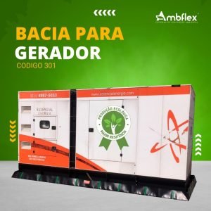 BACIA DE CONTENÇÃO EM PEAD 1,5MM PARA GERADORES DE ENERGIA | SOB MEDIDA – 301